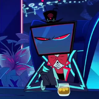 🌐 emoji Hazbin Vox | by @walterincognito ➡️ @Ctikerubot Telegram sticker 8 of 56