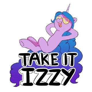 Sticker from take it IZZY