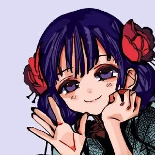 😏 emoji Аой Акане💜 @toiletboundhanakokun_wc Telegram sticker 12 of 36