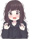 😳 emoji Menhera-chan 2 ENG :: @line_stickers Telegram sticker 19 of 112