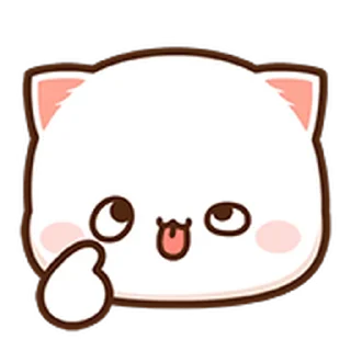 🤪 emoji Peach cat mini emoji @anime4_arts Telegram sticker 19 of 40