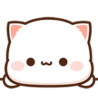 😊 emoji Peach cat mini emoji @anime4_arts Telegram sticker 24 of 40