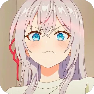 😖 emoji Аля иногда кокетничает со мной по-русски ➡️ @EmojiRuBot Telegram sticker 23 of 39