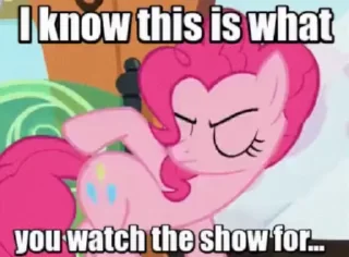 Sticker from @mlpstickers Pinkie Pie animated pack