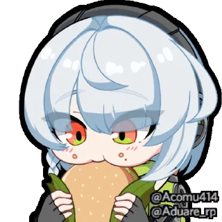 🍔 emoji Zenless Animated @zenlesszonezerou Telegram sticker 3 of 17