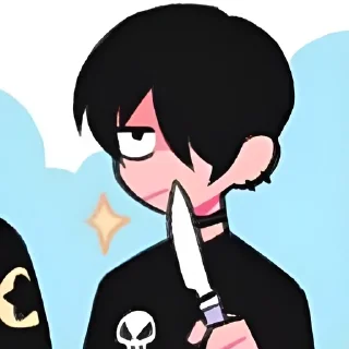 🔪 emoji Goth Telegram sticker 22 of 102