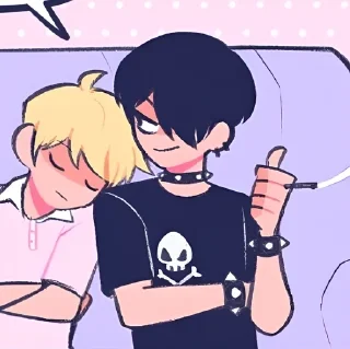 👍 emoji Goth Telegram sticker 13 of 102