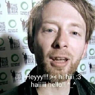 😍 emoji radiohead mental illness Telegram sticker 7 of 80