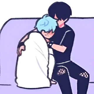 🫂 emoji Goth Telegram sticker 24 of 102