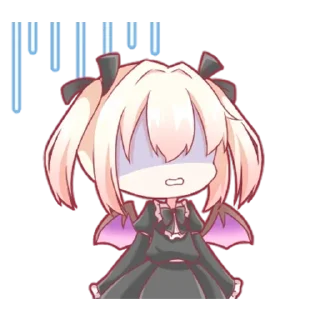 😰 emoji Маленькая Дьяволица - @tg_sticks Telegram sticker 21 of 33