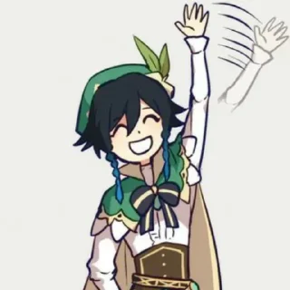 👋 emoji Больше стикеров 👉🏻 @genshinstickers1 Telegram sticker 21 of 87