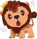 😳 emoji Leo Telegram sticker 15 of 30