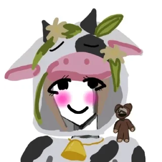 🥵 emoji Чёрная Милка Telegram sticker 7 of 59