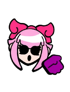 🤦 emoji Melodie Pins @BrawlStarsStik Telegram sticker 10 of 15