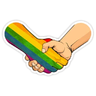 🤝 emoji LGBT Telegram sticker 18 of 31