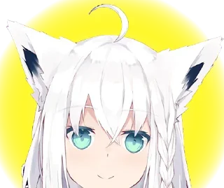 🙂 emoji Fubuki - God's friend Telegram sticker 6 of 87