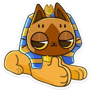 👍 emoji Нехо без текста @TgSticker Telegram sticker 1 of 48