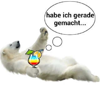 🍸 emoji der Bär Telegram sticker 5 of 10