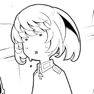 😰 emoji Führer Tanya Manga Telegram sticker 11 of 18