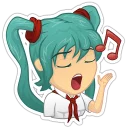 🎤 emoji Everlasting Summer Telegram sticker 13 of 44
