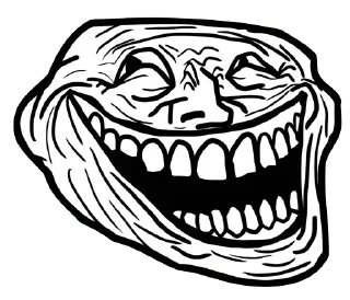 😄 emoji Trollface ➡️ @Ctikerubot Telegram sticker 17 of 40