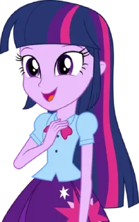 🙂 emoji Twilight EG | @MyLittlePony_bots Telegram sticker 1 of 100