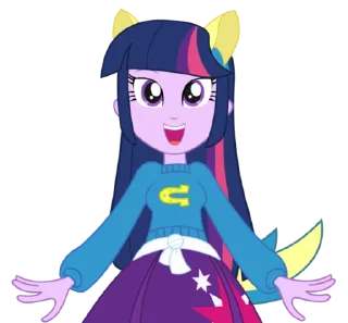 🎊 emoji Twilight EG | @MyLittlePony_bots Telegram sticker 12 of 100
