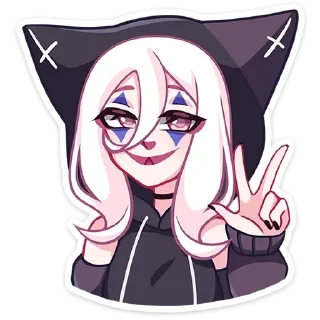 🤡 emoji ⲔⲁⲧⲰυ @ran_eblan_com Telegram sticker 22 of 48