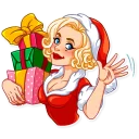 👋 emoji Santa Girl Telegram sticker 5 of 30