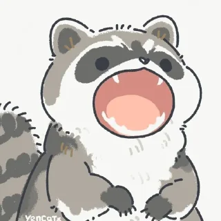 😦 emoji еноты Telegram sticker 10 of 67