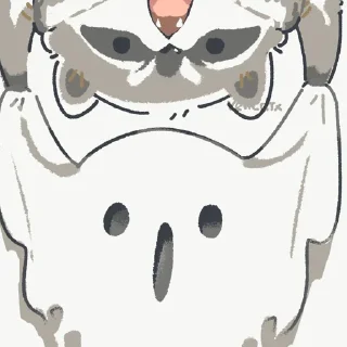 👻 emoji Еноты Telegram sticker 17 of 86