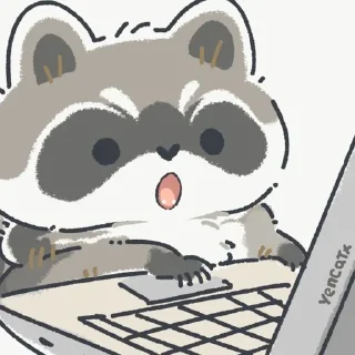 😮 emoji еноты Telegram sticker 4 of 67