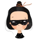 😎 emoji girls Telegram sticker 7 of 16