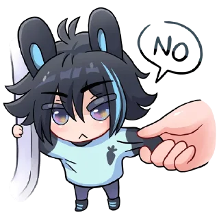 😠 emoji Тёмный Эдди Telegram sticker 12 of 48