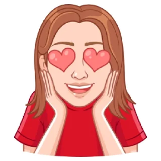 😍 emoji Мой vmoji но это Катя Кудыкина Telegram sticker 3 of 39