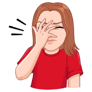 🤦‍♀️ emoji Мой vmoji но это Катя Кудыкина Telegram sticker 14 of 39