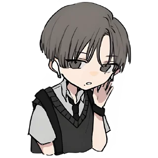 😒 emoji Наджи-кун @nyasticks Telegram sticker 6 of 25