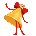 💃 emoji Xmas Bell Telegram sticker 7 of 20