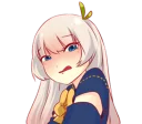 😟 emoji Moody Girlfriend Telegram sticker 18 of 41