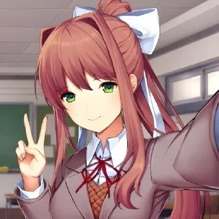 Sticker from Monika DokiDokiliteratureclub @Serebrealstik
