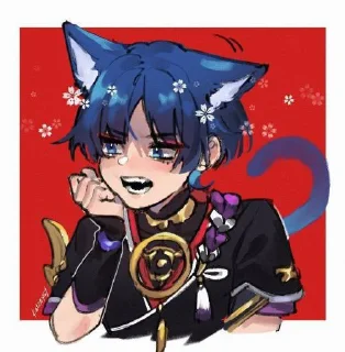 😾 emoji Scaramouche Telegram sticker 11 of 30