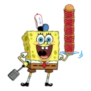 🍔 emoji Губка Боб Telegram sticker 5 of 30