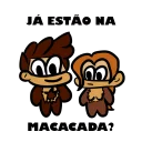 🐒 emoji Stickers do Caralho Telegram sticker 3 of 31