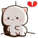 💔 emoji Peach Cat @TgEmojis Telegram sticker 4 of 145