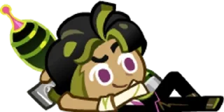 🌟 emoji Agent Olive Cookie Telegram sticker 15 of 80