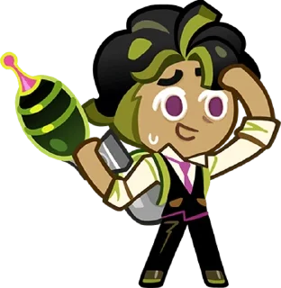 🌟 emoji Agent Olive Cookie Telegram sticker 6 of 80