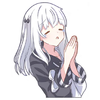 🙏 emoji Девочка Инь-Янь @nyasticks Telegram sticker 19 of 41