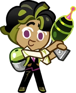 🌟 emoji Agent Olive Cookie Telegram sticker 2 of 80