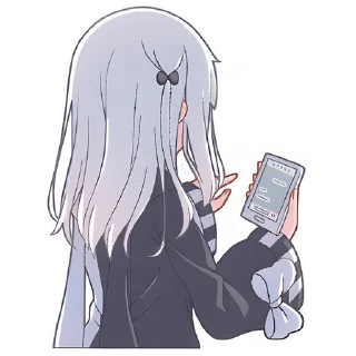 🤔 emoji Девочка Инь-Янь @nyasticks Telegram sticker 5 of 41