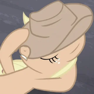 😮‍💨 emoji Applejack | @MyLittlePony_bots Telegram sticker 19 of 100